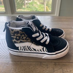 Girls Toddler High Top Vans